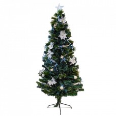 Brad artificial cu fibra optica, decoratiuni si instalatie Led, 210 cm, BL1016-210