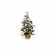 Brad artificial in ghiveci cu decoratiuni, 60 cm, BL1024