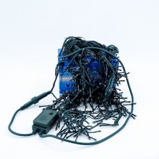 Perdea luminoasa, Franjuri, 5 m, Alb Rece, BL360G-W