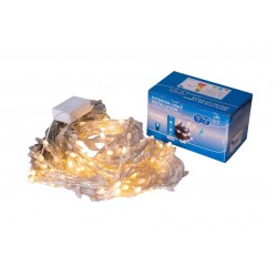 Perdea luminoasa, 2,5 m x 1,5 m, Alb Cald, BL216CLD