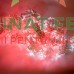 Perdea luminoasa, 3 m x 2 m, Alb Rece cu Rosu, BL400W-WR
