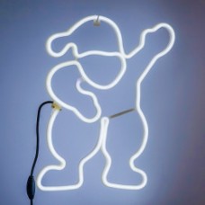 Banda led in forma de Mos Craciun, BL-375-W, 50cm