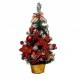 Brad artifical in ghiveci cu decoratiuni, 60 cm, MI-181