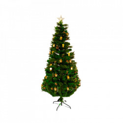 Brad artificial, cu intalatie , fibra optica si decoratiuni, culoare verde, dimensiune 240cm ,TP1020-240