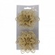 Craciunite pentru decorarea bradului, set 2 buc, glitter auriu, dimensiune 10cm