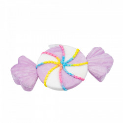 Decoratiune brad in forma de bomboana, culoare lila, dimensiune: 35.5x6x9 cm, MI-653