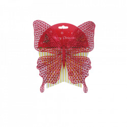 Decoratiune brad in forma de fluture, culoare rosu, dimensiune 18*21cm, BL-6014R