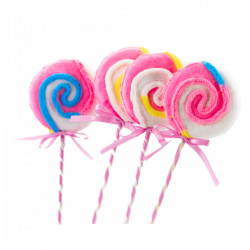 Decoratiune brad in forma de Lollipop, culoare multicolor, dimensiune: 8.5x1.5x24 cm, 4 buc/set MI-603