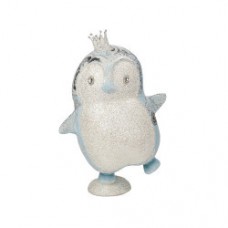 Decoratiune Craciun- Pinguin, culoare:albastru. Dimensiuni : 24*21*37cm -HB-177