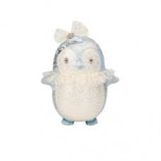 Decoratiune Craciun- Pinguin, culoare:albastru. Dimensiuni : 25*21*31cm -HB-175