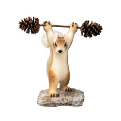 Decoratiune Craciun- Veverita, culoare: maro. Dimensiuni : 40*35*34cm - HB-243