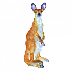 Decoratiune de exterior Cangur din fibra de sticla, 930 Led, dimensiune: 92*34*41cm, M-007