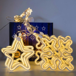 Instalatie in forma de Romburi cu Stele , BL-378-CLD, Lumina calda