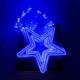 Instalatie in forma de Stele , BL-380-B, Lumina Albastra