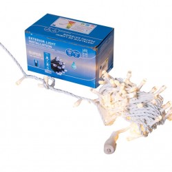 Instalatie Lumini de exterior, fir 100 Led- Lumina Calda10m, interconectabila