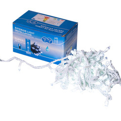 Instalatie Lumini de exterior, fir 100 Led- Lumina Rece 10m, interconectabila