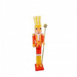 Spargator de nuci, decoratiune de exterior din acril cu lumini, 160 led-uri lumina rece, dimensiune 28x20x125 cm, 8 jocuri de lumini, IP 44, MI-1030